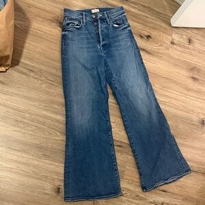 MOTHER Boot-Cut Jeans in Medium Blue Wash